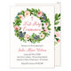 Lush Rose Wreath with Cross Invitations Image 2 of 3